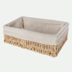 Cesta rectangular con tejido interior*Muy Mucho Clearance