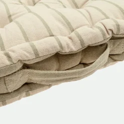 Cojín C/Asa Algodón 40X40X8Cm Cru.*Muy Mucho Sale