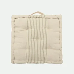 Cojín C/Asa Algodón 40X40X8Cm Cru.*Muy Mucho Discount