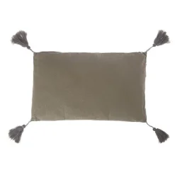 Cojín liso borlas 30x50*Muy Mucho New