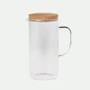 Jarra borosilicato c/tapón corcho*Muy Mucho Discount
