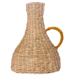 Jarrón fibra natural*Muy Mucho Outlet