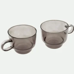 Pack 2 Tazas Apilables 8,6Xx4X8Cm 300Ml Gr.*Muy Mucho Hot