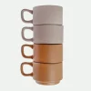 Pack 4 tazas café apilables*Muy Mucho Discount