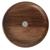 Plato postre madera acacia*Muy Mucho Sale