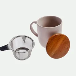 Tisana con tapa y filtro de acero inoxidable*Muy Mucho New