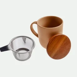 Tisana con tapa y filtro de acero inoxidable*Muy Mucho Best