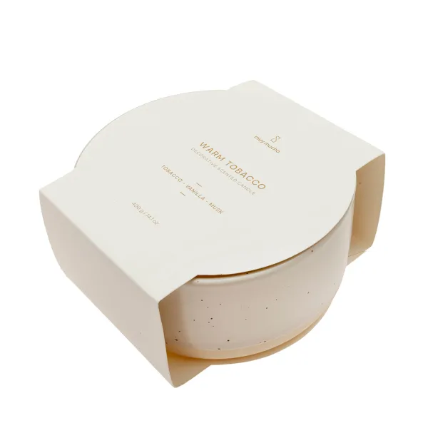 Vaso vela warm tobacco*Muy Mucho Outlet