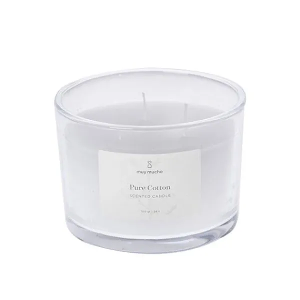 Vela aromática 3 mechas Pure Cotton*Muy Mucho Clearance