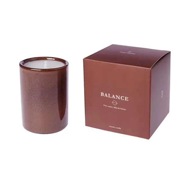 Vela cerámica aroma palo santo*Muy Mucho New