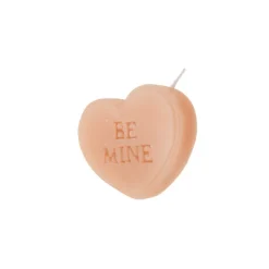 VELA CORAZÓN MENSAJES 7X7X2,5CM 85GR RS.*Muy Mucho Best