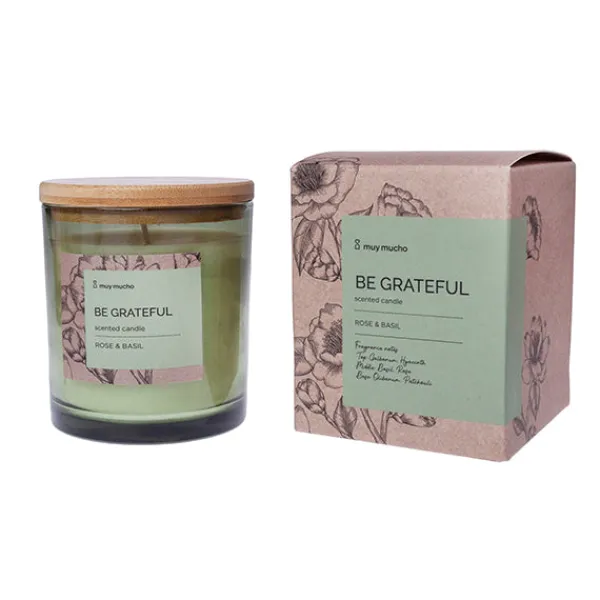 Vela rose & basil*Muy Mucho New